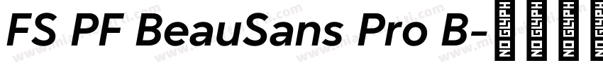 FS PF BeauSans Pro B字体转换